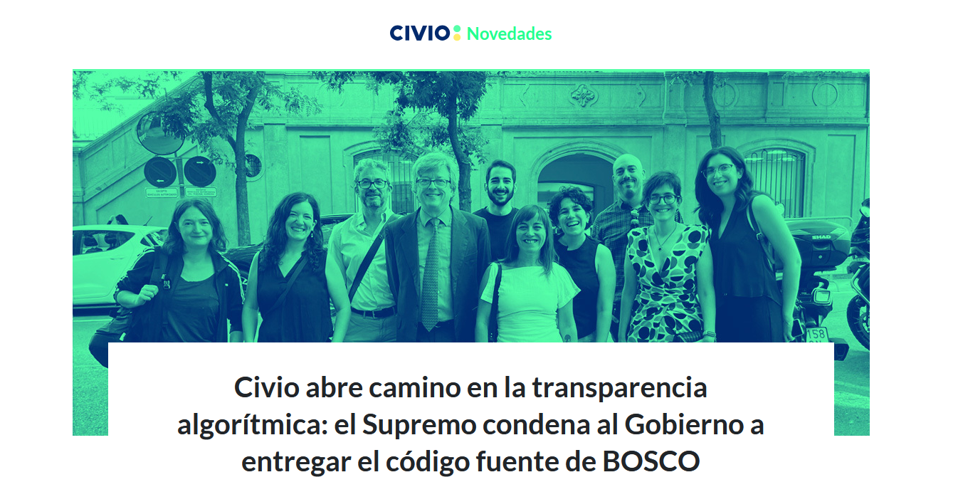 CIVIO tenía razón: el código fuente de BOSCO ha de ser público
